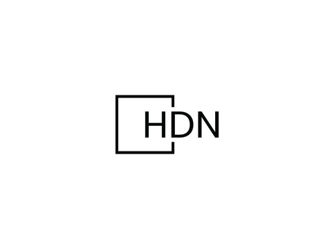 HDN letter initial logo design vector illustration