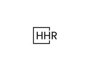 HHR letter initial logo design vector illustration