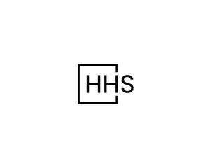 HHS letter initial logo design vector illustration