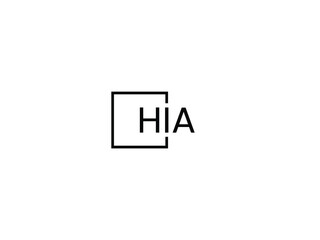 HIA letter initial logo design vector illustration