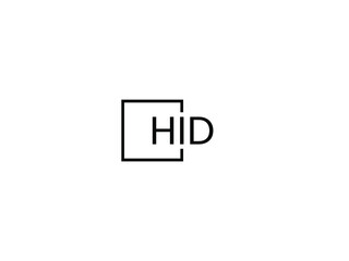 HID letter initial logo design vector illustration