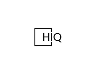 HIQ letter initial logo design vector illustration