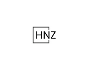 HNZ letter initial logo design vector illustration
