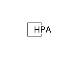HPA letter initial logo design vector illustration