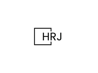 HRJ letter initial logo design vector illustration