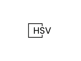 Obraz premium HSV letter initial logo design vector illustration