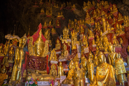 Buddha Images in Pindaya Cave - Pindaya - Myanmar
