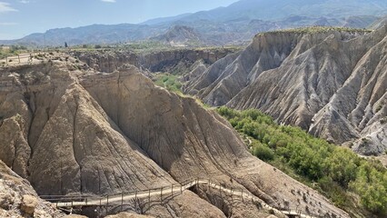 vistas aéreas del  desierto