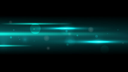 Cyan Speed Flowing Effects Background, Horizontal