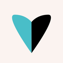 Abstract Boho Minimalist Poster Print. Boho Poster Silhouette Minimalist Graphic Boho Contour Decor Symbol Element Icon Poster Template