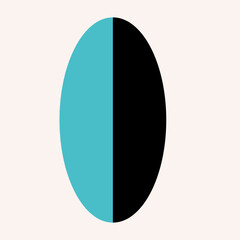 Abstract Boho Minimalist Poster Print. Boho Poster Silhouette Minimalist Graphic Boho Contour Decor Symbol Element Icon Poster Template