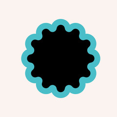 Abstract Boho Minimalist Poster Print. Boho Poster Silhouette Minimalist Graphic Boho Contour Decor Symbol Element Icon Poster Template