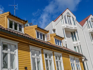Fototapeta na wymiar Die Altstadt von Stavanger in Norwegen
