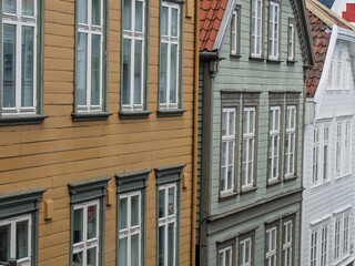 Obraz premium Die Altstadt von Stavanger in Norwegen