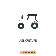 Obraz premium agriculture icons symbol vector elements for infographic web