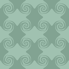 Wave groovy seamless pattern in seventies style. Trippy flat print for T-shirt, textile and fabric. Hand drawn vector illustration for decor and design.