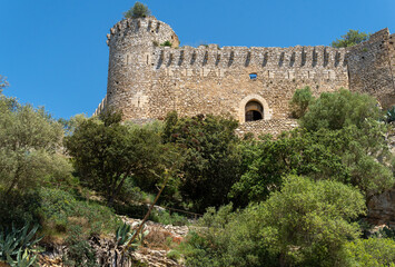 Fototapeta na wymiar Ruins of the Castell de Santueri