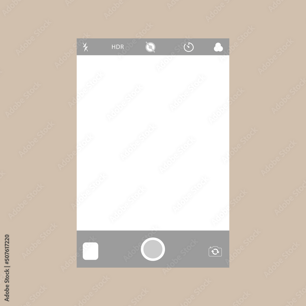 Poster smartphone screeen, interface layout. modern design concept. blank post for social network. isolated