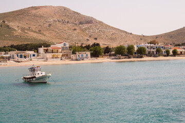 Pserimos is small Greek Island in Aegean Sea.