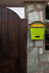 mailbox on the wall