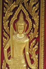 Close up of an Ornamental door at the Buddhist Monastry_2