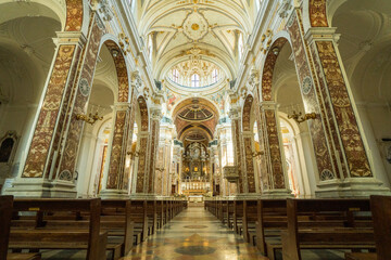 Fototapeta premium interior of Cathedral Maria Santissima della Madia, Monopoli, Italy