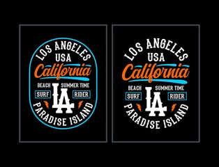 California design graphic typography for t-shirt