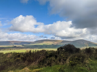 clouds over the mountains