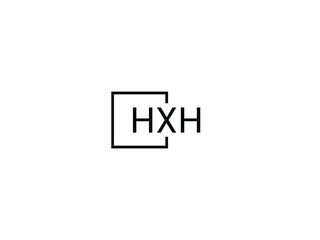 HXH letter initial logo design vector illustration