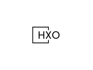 HXO letter initial logo design vector illustration