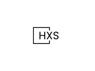 HXS letter initial logo design vector illustration