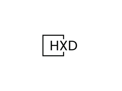 HXD letter initial logo design vector illustration