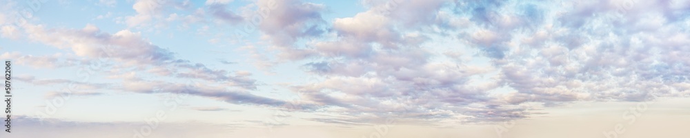 Wall mural panoramic landscape of sky clouds
