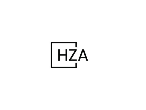 HZA letter initial logo design vector illustration