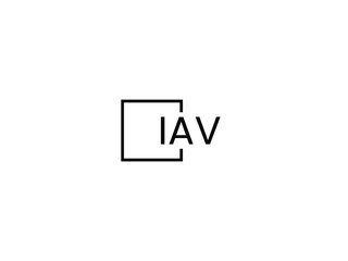 IAV letter initial logo design vector illustration