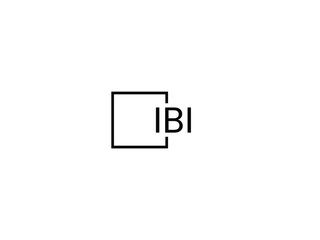 IBI letter initial logo design vector illustration