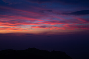 Fototapeta premium sunset in the mountains