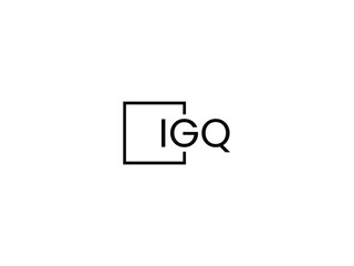 IGQ letter initial logo design vector illustration