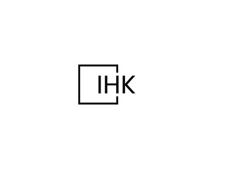 IHK letter initial logo design vector illustration