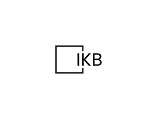 IKB letter initial logo design vector illustration