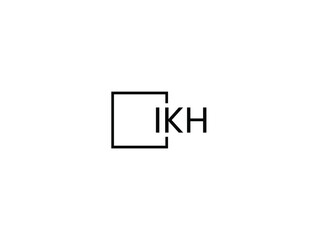 IKH letter initial logo design vector illustration