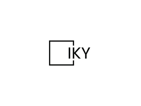 IKY letter initial logo design vector illustration