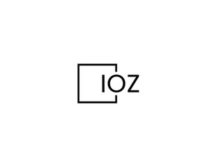 Obraz premium IOZ Letter Initial Logo Design Vector Illustration