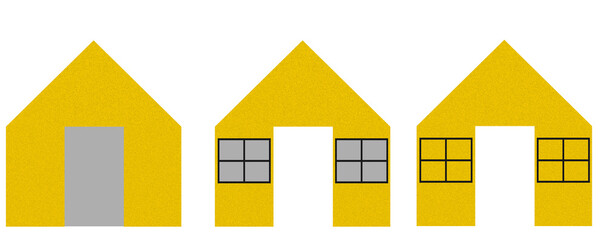 set of houses