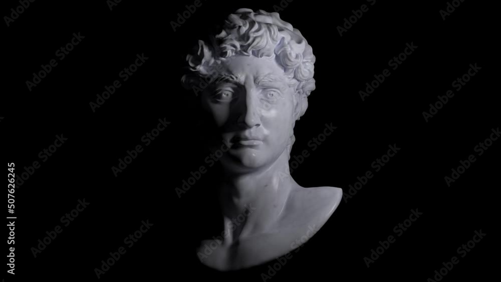 Aufkleber 4k loop rendering animation of light and shade dramatic illustration from 3d rendering of classical 