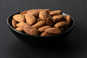 Raw Almonds in a Bowl
