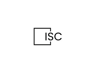Fototapeta premium ISC Letter Initial Logo Design Vector Illustration