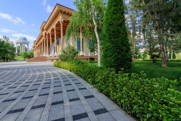 Touristic place in center of Tashkent, memorial complex and park of repression victims