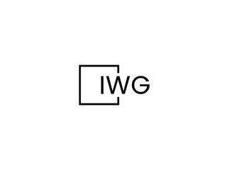 IWG letter initial logo design vector illustration