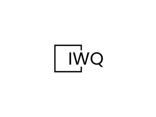 IWQ letter initial logo design vector illustration